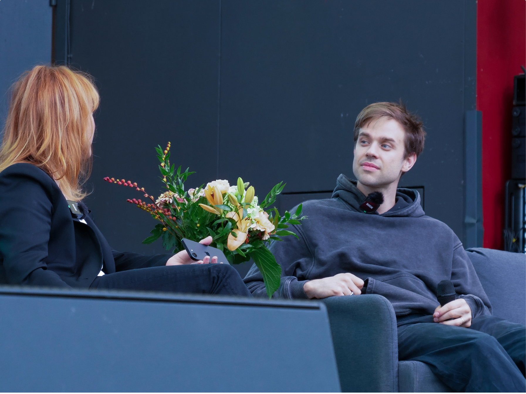 Anton Osika on stage at Tech Open 2025